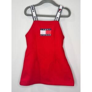 Vintage Tommy Sports Air Sporty Dress 3/4 Toddler Red White Blue Athletic